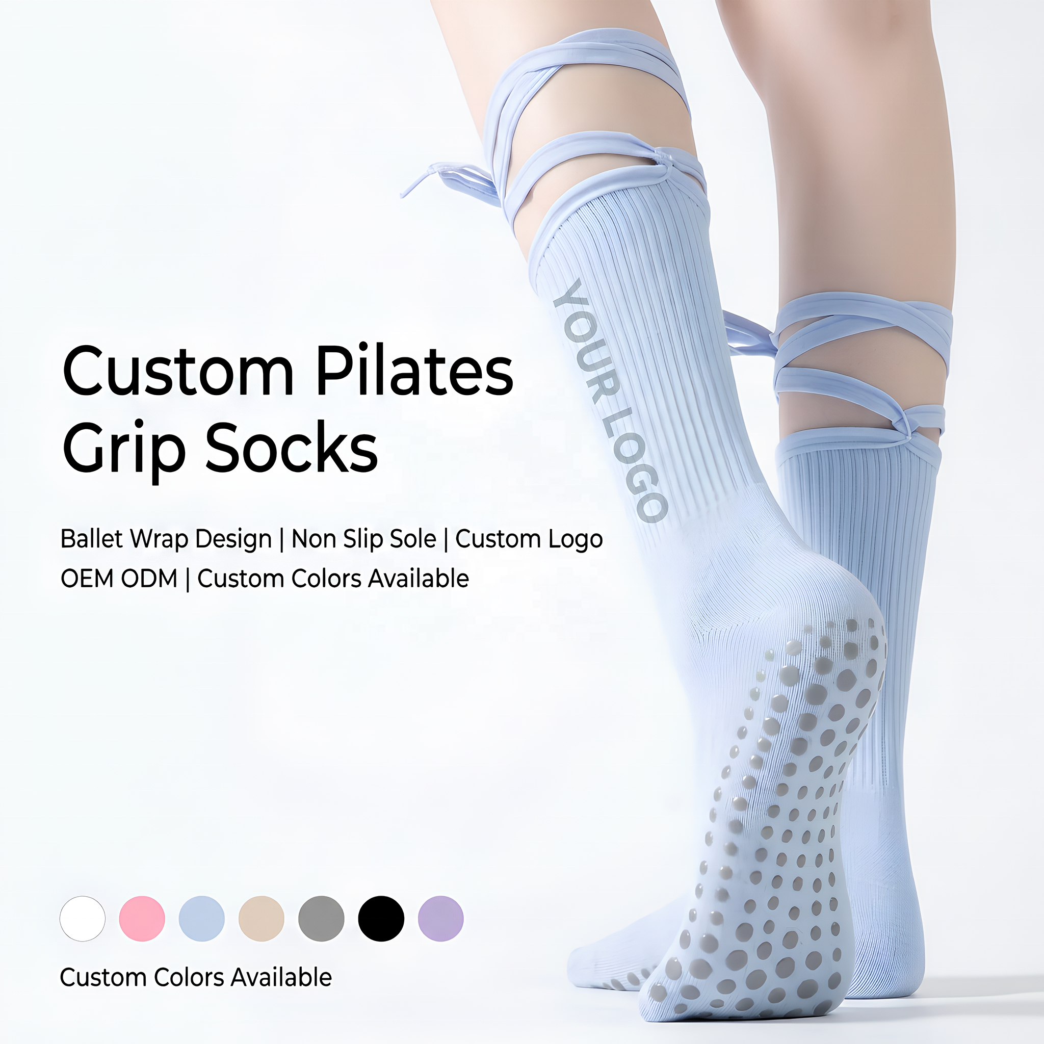 BALLET WRAP PILATES SOCKS