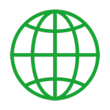 Global shipping service icon